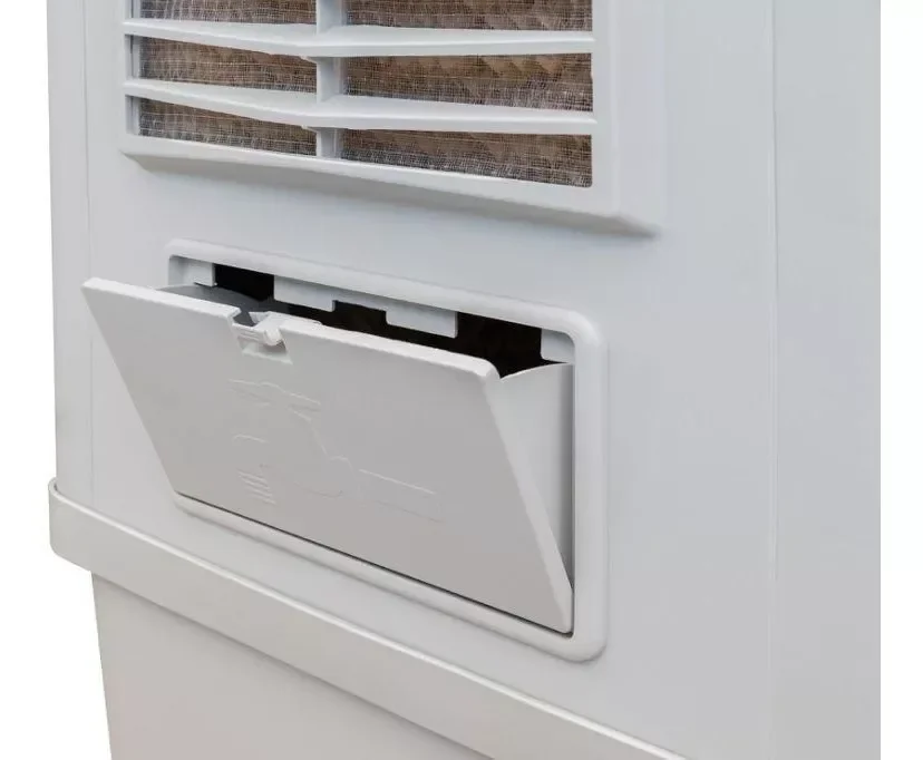 Climatizador Ar Portátil Umidificador Purificador Ventilador Branco Com Rodinhas 100 Litros 110 V /  - 8
