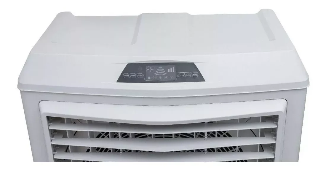 Climatizador Ar Portátil Umidificador Purificador Ventilador Branco Com Rodinhas 100 Litros 110 V /  - 6