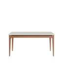 Ver imagem 4 de Conjunto de Jantar Mesa 1,35 c/Vidro Addar 4 Cadeiras Saga - Linho Off White - Linked 02