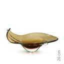 Ver imagem 2 de Centro De Mesa Em Cristal Murano Marrom - São Marcos 56Cm