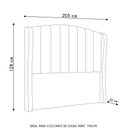 Ver imagem 4 de Cabeceira Casal King Cama Box 195cm Glenda I02 Linho Cinza - Mpozenato