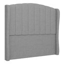 Ver imagem 1 de Cabeceira Casal King Cama Box 195cm Glenda I02 Linho Cinza - Mpozenato