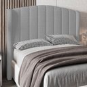 Ver imagem 2 de Cabeceira Casal King Cama Box 195cm Glenda I02 Linho Cinza - Mpozenato