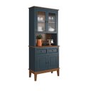 Ver imagem 1 de Arca e Oratório 4 Portas e 2 Gavetas - Madeira Maciça - Azul Petróleo