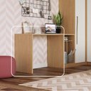 Ver imagem 2 de Mesa Complementar para Escritório Office Elegance 90cm Angelin Bege