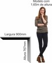 Ver imagem 4 de Mesa Complementar para Escritório Office Elegance 90cm Angelin Bege