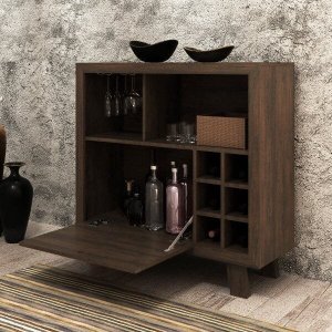 Adega 1 Porta Basculante Colmeia para 6 Garrafas