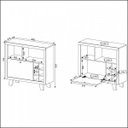 Ver imagem 4 de Adega 1 Porta Basculante Colmeia para 6 Garrafas