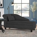 Ver imagem 2 de Recamier Diva França 1,60m Suede Preto - Inova Decor