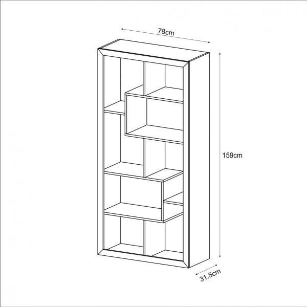 Estante Multiuso Vertical ou Horizontal 159cmx 78cm E1712 - 4