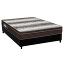 Ver imagem 1 de Cama Box Casal: Colchão Ortopédico Ortobom Light OrtoPillow + Base CRC Suede Black(138x188)