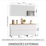 Cozinha Modulada 4 Peças Ripado Rainha 100 Mdf - 7