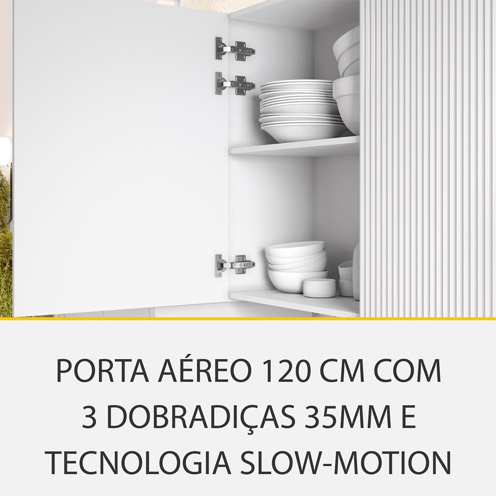 Cozinha 4 Peças Ripado Rainha 100 Mdf - 6