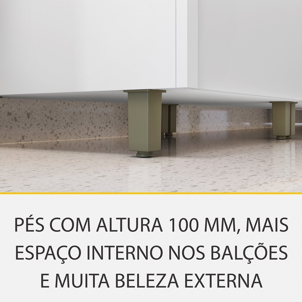 Cozinha 4 Peças Ripado Rainha 100 Mdf - 13