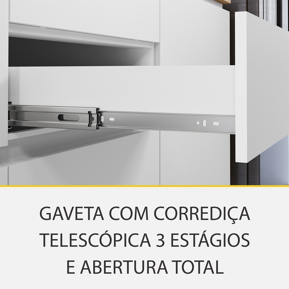 Cozinha 4 Peças Ripado Rainha 100 Mdf - 8
