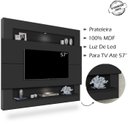 Ver imagem 3 de Painel TV 57 Pol 163 cm MDF 01506003 Preto LPA