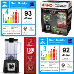 Liquidificador Power Max Limpa Facil 1200w 110v - 6