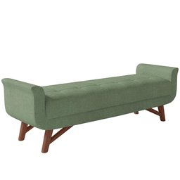 Kit Cabeceira Cama Box Paris 195 Cm com Puff Recamier Itália P05 Bouclê Oliva - Lyam Decor - 9