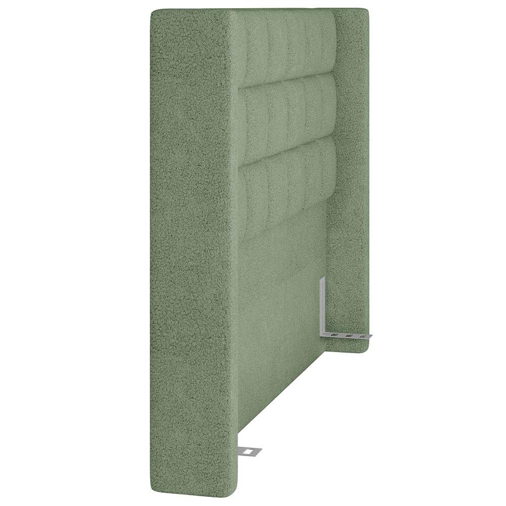 Kit Cabeceira Cama Box Paris 195 Cm com Puff Recamier Itália P05 Bouclê Oliva - Lyam Decor - 8