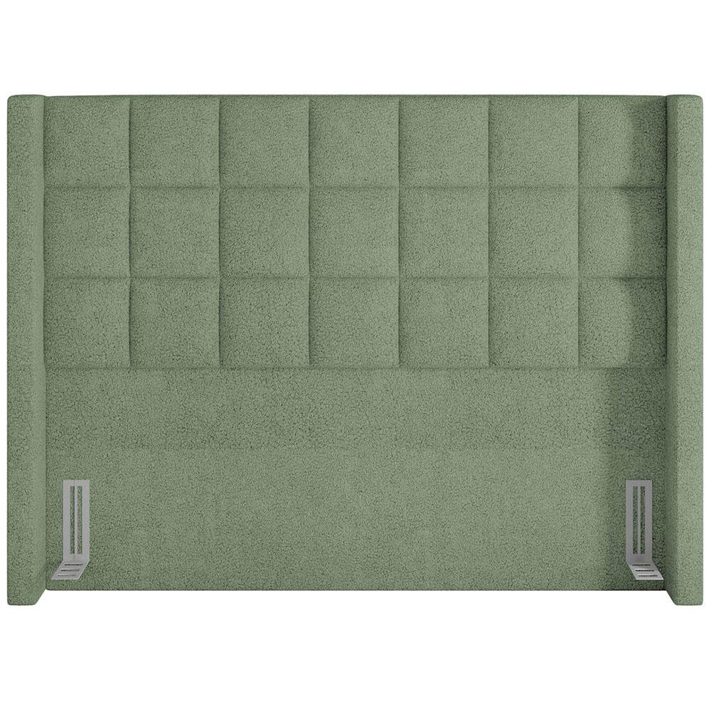Kit Cabeceira Cama Box Paris 195 Cm com Puff Recamier Itália P05 Bouclê Oliva - Lyam Decor - 4