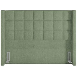 Kit Cabeceira Cama Box Paris 195 Cm com Puff Recamier Itália P05 Bouclê Oliva - Lyam Decor - 4