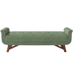 Kit Cabeceira Cama Box Paris 195 Cm com Puff Recamier Itália P05 Bouclê Oliva - Lyam Decor - 5