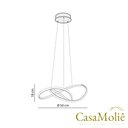 Ver imagem 5 de Lustre Led Luxo Moderno 45w 50 Cm Preto C/ Controle