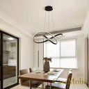 Ver imagem 2 de Lustre Led Luxo Moderno 45w 50 Cm Preto C/ Controle