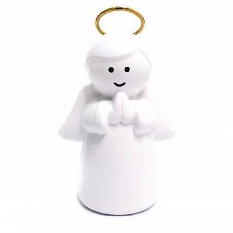 Luminária Anjo com Auréola Dourada - Decoração