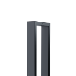 Puxador para Porta Barra Retangular Aço Inoxidavel 40cm Preto - 4