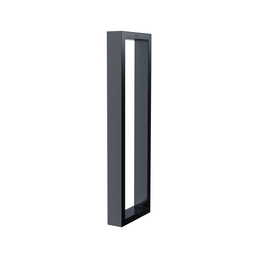 Puxador para Porta Barra Retangular Aço Inoxidavel 40cm Preto - 1