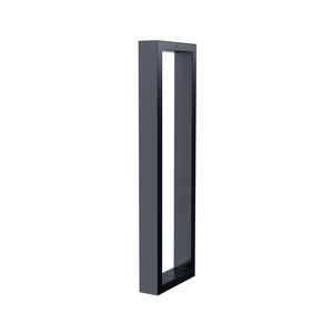 Puxador para Porta Barra Retangular Aço Inoxidavel 40cm Preto
