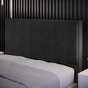 Ver imagem 3 de Cabeceira Box King Com Tachas 195 cm Vicenza L02 Linho Chumbo - Lyam Decor