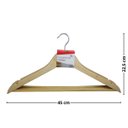 Ver imagem 5 de Kit 6 Cabides de Madeira com Verniz – Sofisticação e Durabilidade