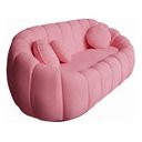 Ver imagem 4 de Namoradeira Concha Decorativa 190cm Sala Suede:rosa/liso