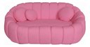Ver imagem 2 de Namoradeira Concha Decorativa 190cm Sala Suede:rosa/liso