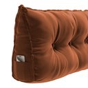 Ver imagem 6 de Kit 02 Almofadas para Cabeceira Encosto Apoio Lombar Spot 160cm com Porta Celular Veludo - Desk Desi