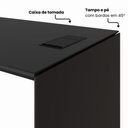 Ver imagem 4 de Mesa Executiva Diretor Dinâmica 1,5 m X 0,70 m Corporativa com Bordas Chanfradas e Caixa de Tomadas
