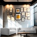 Ver imagem 2 de Kit Sofá 3 Lugares 200cm e Poltrona Decorativa Escritório Orgânico Cecília Linho Cinza Claro - Amare