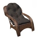 Ver imagem 2 de Conjunto de Poltronas Fibra Sintética Espreguiçadeira - 2 Poltronas + Mesa de Centro - Tecido Duna M