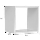 Ver imagem 2 de Kit 3 Nichos Decorativo de Parede Quadrado Branco - Ajl Móveis Kit Nicho