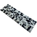 Ver imagem 2 de Tapete de Couro Preto Branco Salino Amarelo 0,50x1,50 S/b