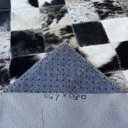 Ver imagem 5 de Tapete de Couro Preto Branco Salino Amarelo 0,50x1,50 S/b