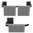 Ver imagem 2 de Kit de Acessórios para Banheiro Ventosa Preto 2 Peças F.max