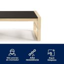 Ver imagem 5 de Mesa de Centro Retangular de Madeira Maciça Guará Yescasa Preto