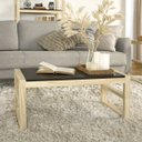 Ver imagem 1 de Mesa de Centro Retangular Madeira Maciça Guará Yescasa