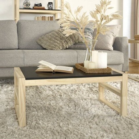 Mesa de Centro Retangular Madeira Maciça Guará Yescasa