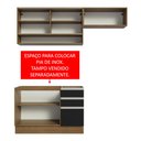 Ver imagem 6 de Armário de Cozinha Compacta 200cm Rustic/Preto Glamy Madesa 08