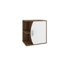 Ver imagem 3 de Gabinete para Banheiro 1 Porta sem Cuba 60cm Duna Branco/Nogal