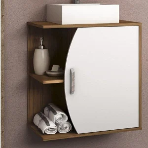 Gabinete Para Banheiro 1 Porta sem Cuba 60cm Duna